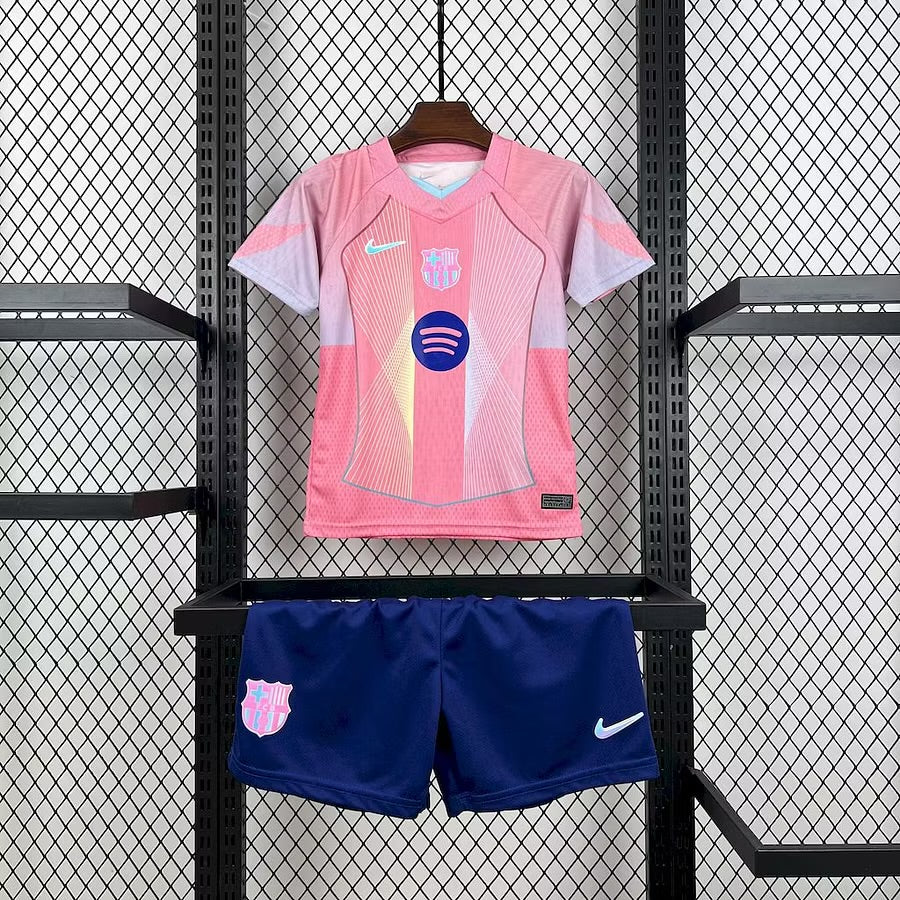 Maillot Barca rose 25-26 | Kit enfant