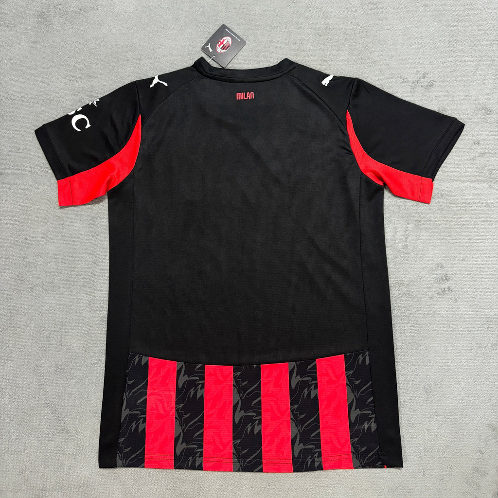 Maillot Domicile Ac Milan 25-26| Serie A Zone Jerseys MTL